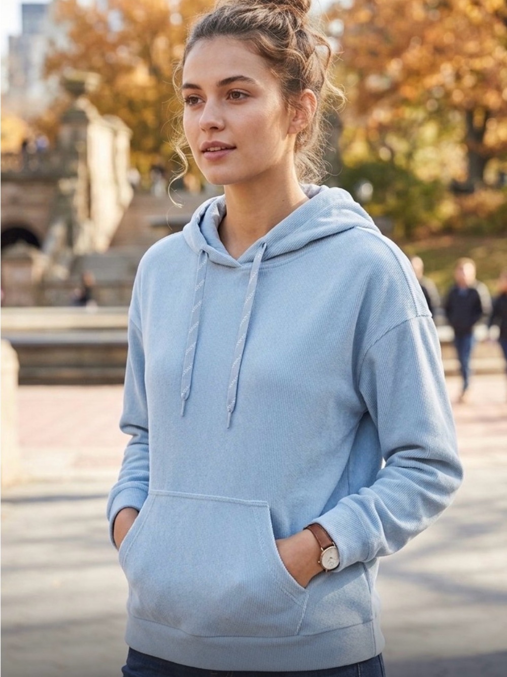 Marc New York Light Blue Pullover Hoodie